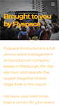 Mobile Screenshot of flyspaceproductions.com